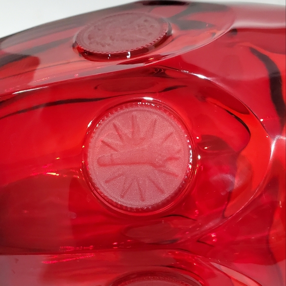 32oz Fostoria "Coin Glass Ruby" Red Heavy Thick Pitcher - Picture 13 of 16